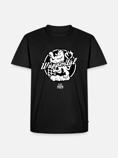 Wuppertal Wappen - Männer Premium Bio T-Shirt - Schwarz