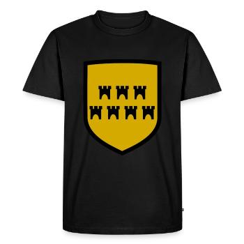 Les armoiries de Transylvanie - T-shirt Premium bio Homme - noir - Devant - Nico (187cm)
