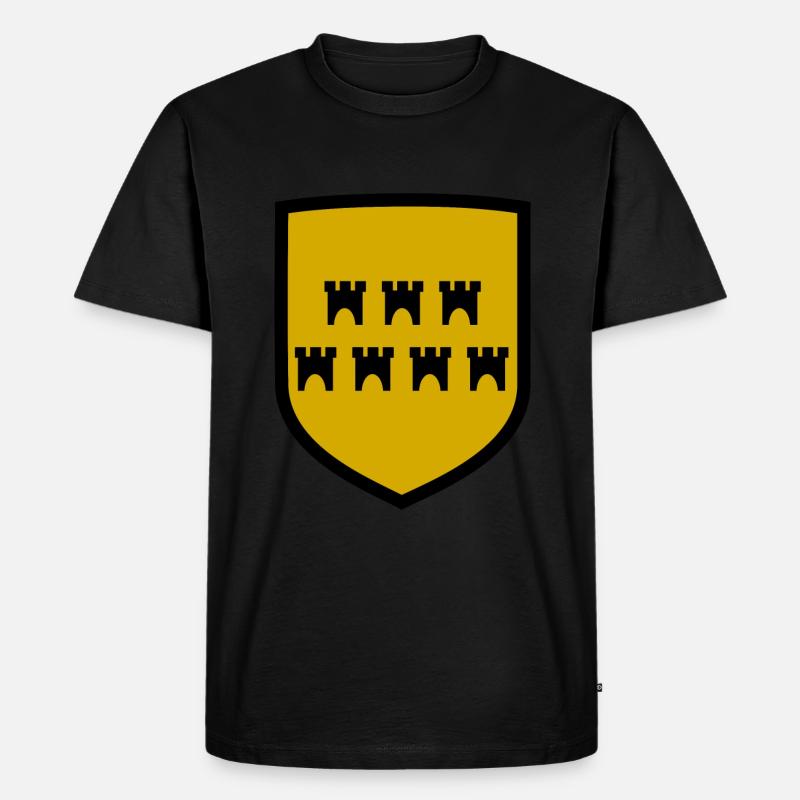 Das Siebenbürger Wappen - Männer Premium Bio T-Shirt - Schwarz