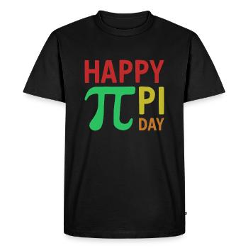Math Happy Pi Day Pi - T-shirt Premium bio Homme - noir - Devant - Nico (187cm)