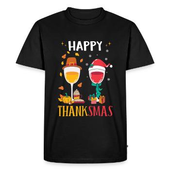 Cadeaux de Noël Noël - T-shirt Premium bio Homme - noir - Devant - Nico (187cm)