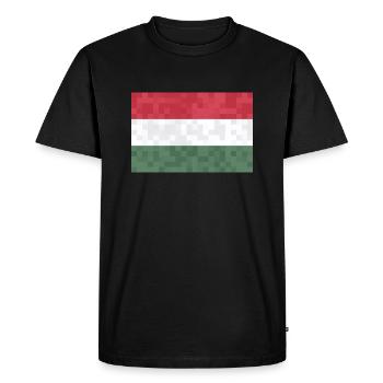 Hungary Flag Hungarian flag Balaton Hungary - Men's Premium Organic T-Shirt - black - Front - Nico (187cm)
