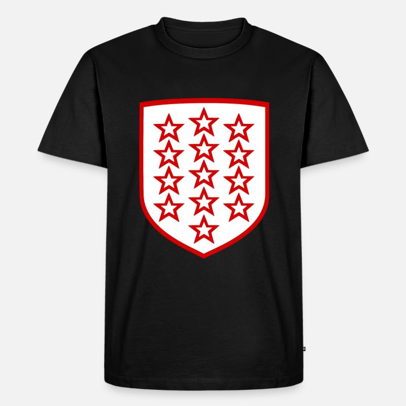 Das Kanton Wallis - Männer Premium Bio T-Shirt - Schwarz
