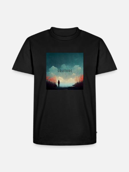 Loneliness - Lonely Man - Men's Premium Organic T-Shirt - black