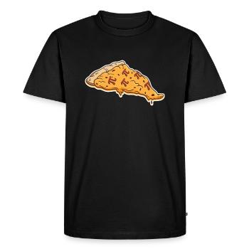 Math Pizza Pi - Men's Premium Organic T-Shirt - black - Front - Nico (187cm)