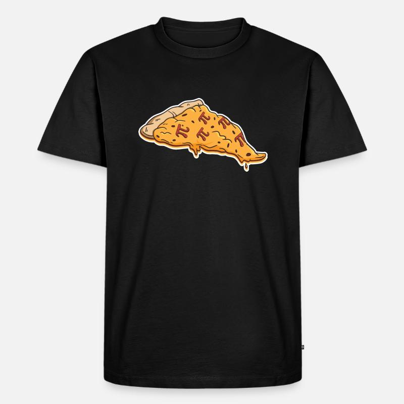 Math Pizza Pi - T-shirt Premium bio Homme - noir