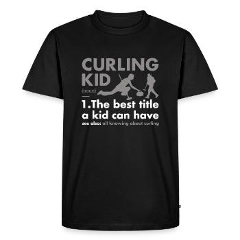 Sport Kid Definition Curling - Men's Premium Organic T-Shirt - black - Front - Nico (187cm)