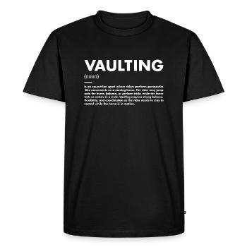 Vaulter Definition Vaulting - Men's Premium Organic T-Shirt - black - Front - Nico (187cm)