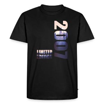 2007. Limited Edition T-Shirt Birthday Idea - Men's Premium Organic T-Shirt - black - Front - Nico (187cm)