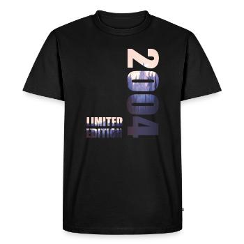 2004. Limited Edition T-Shirt Birthday Idea - Men's Premium Organic T-Shirt - black - Front - Nico (187cm)
