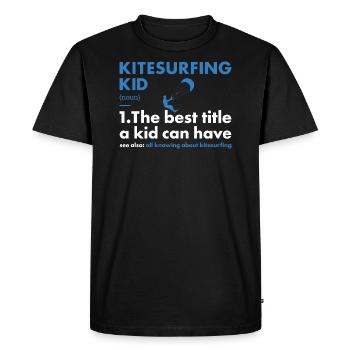 Sport Kid Kitesurf - T-shirt Premium bio Homme - noir - Devant - Nico (187cm)