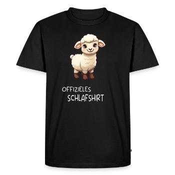 T-shirt de nuit Werner le mouton - T-shirt Premium bio Homme - noir - Devant - Nico (187cm)