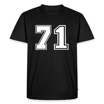 71 - T-shirt Premium bio Homme - noir - Devant - Nico (187cm)