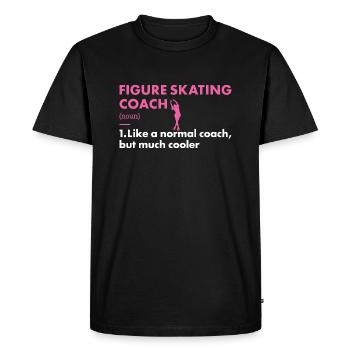 Entraîneur sportif Patinage artistique - T-shirt Premium bio Homme - noir - Devant - Nico (187cm)