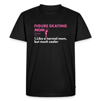 Sport Maman Patinage Artistique - T-shirt Premium bio Homme - noir - Devant - Nico (187cm)