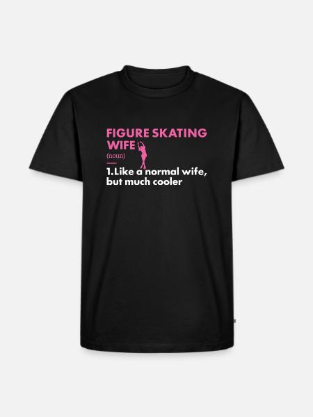 Sport Wife Figure Skating - Men's Premium Organic T-Shirt - black