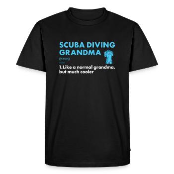 Plongeur Définition de grand-mère Plongée sous-marine - T-shirt Premium bio Homme - noir - Devant - Nico (187cm)