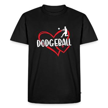 Ballon chasseur Sport Heart - T-shirt Premium bio Homme - noir - Devant - Nico (187cm)