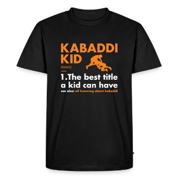 Sport Kid Définition Kabaddi - T-shirt Premium bio Homme - noir - Devant - Nico (187cm)