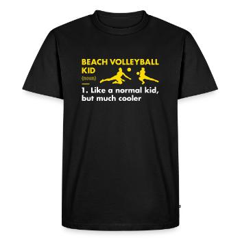 Sport Kid Définition Volleyball de plage - T-shirt Premium bio Homme - noir - Devant - Nico (187cm)