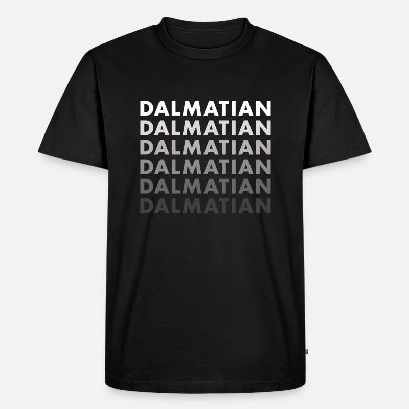 Dalmatian - Männer Premium Bio T-Shirt - Schwarz