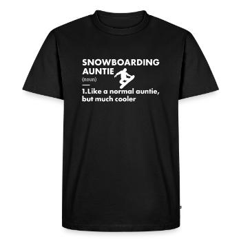 Sport Auntie Snowboard - T-shirt Premium bio Homme - noir - Devant - Nico (187cm)