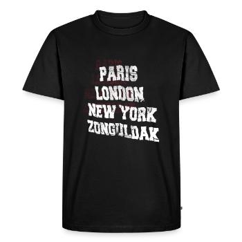 Zonguldak - T-shirt Premium bio Homme - noir - Devant - Nico (187cm)