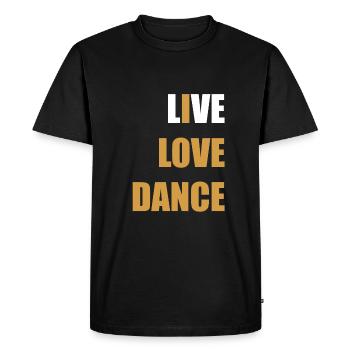 J’adore la danse drôle professeur de danse - T-shirt Premium bio Homme - noir - Devant - Nico (187cm)