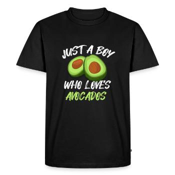 Avocat pour jeunes enfants Poires Guac Avocats - T-shirt Premium bio Homme - noir - Devant - Nico (187cm)
