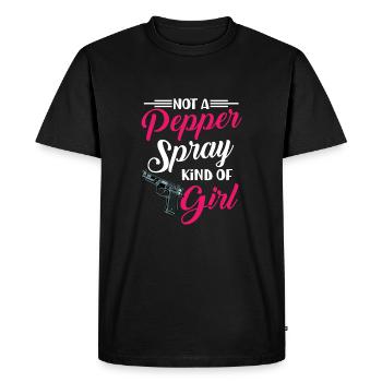 Pas de spray au poivre type de fille armes drôles - T-shirt Premium bio Homme - noir - Devant - Nico (187cm)