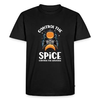 Fun offer control the spice, con - Men's Premium Organic T-Shirt - black - Front - Nico (187cm)