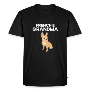 Français Bulldog Grandma Frenchie Hundeliebha - T-shirt Premium bio Homme - noir - Devant - Nico (187cm)