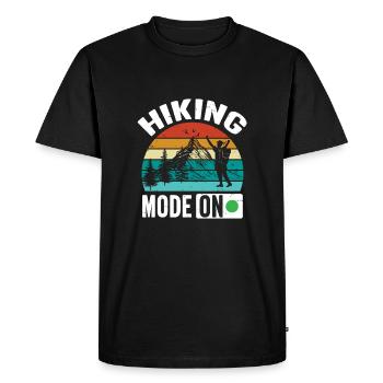 Vintage citation mode randonnée sur funny - T-shirt Premium bio Homme - noir - Devant - Nico (187cm)