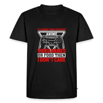 If it's not related to anime video games - Men's Premium Organic T-Shirt - black - Front - Nico (187cm)