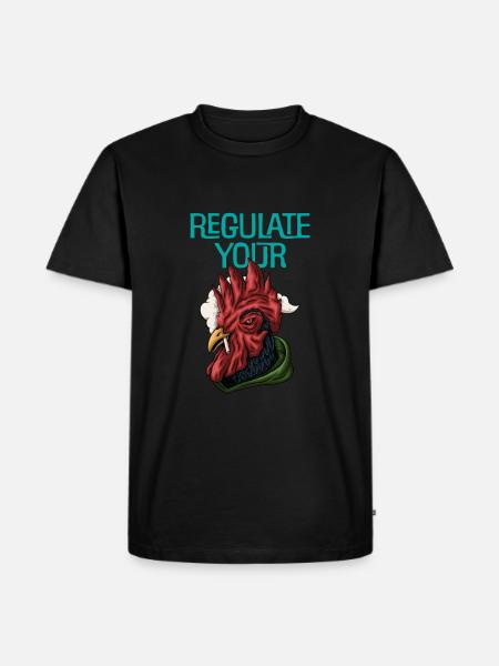Feminism regulates your tail - Men's Premium Organic T-Shirt - black