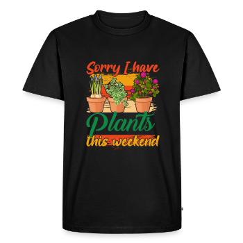 Sorry, I have sweet this weekend - Men's Premium Organic T-Shirt - black - Front - Nico (187cm)
