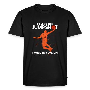 Si je rate ce jumpshot, je ne le ferai pas - T-shirt Premium bio Homme - noir - Devant - Nico (187cm)
