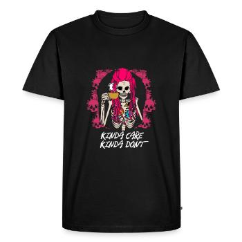 Somehow doesn't matter Somehow not funny Sarcastic - Men's Premium Organic T-Shirt - black - Front - Nico (187cm)