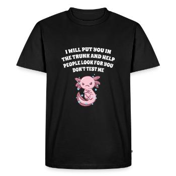 I will put you in the trunk Test - Men's Premium Organic T-Shirt - black - Front - Nico (187cm)