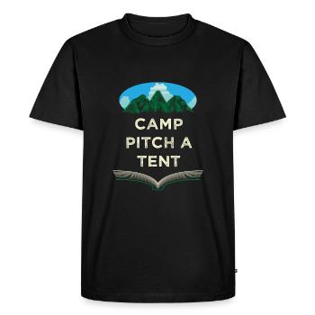 Camping Tente installée Summer Camping Tropical Cam - T-shirt Premium bio Homme - noir - Devant - Nico (187cm)
