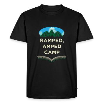 Ramped Amped Camp Camping Party Camper Réunion Geb - T-shirt Premium bio Homme - noir - Devant - Nico (187cm)