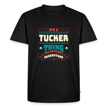 C’est un nom de famille Tucker Thing correspondant à la famille Fa - T-shirt Premium bio Homme - noir - Devant - Nico (187cm)