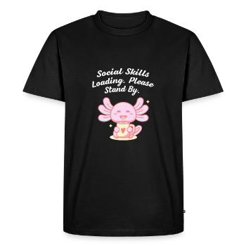 Compétences sociales Chargement Drôle de bourdonnement introverti - T-shirt Premium bio Homme - noir - Devant - Nico (187cm)