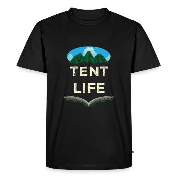 Zeltleben Camping Summer Camper Tropical Wanderwil - T-shirt Premium bio Homme - noir - Devant - Nico (187cm)