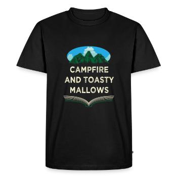 Feu de camp et nourriture Toasty Smores Camping Foodie C - T-shirt Premium bio Homme - noir - Devant - Nico (187cm)