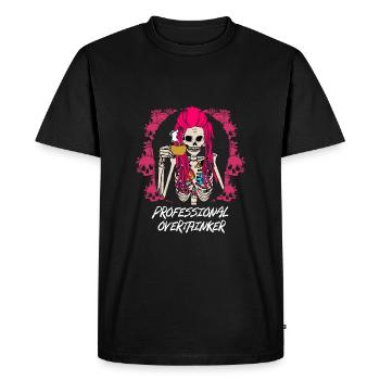 Chevauchement professionnel Femmes drôles Hum - T-shirt Premium bio Homme - noir - Devant - Nico (187cm)