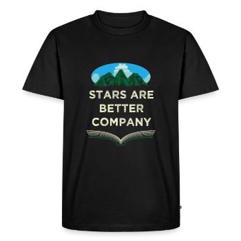 Stars are better corporate camping travelers campers - Men's Premium Organic T-Shirt - black - Front - Nico (187cm)