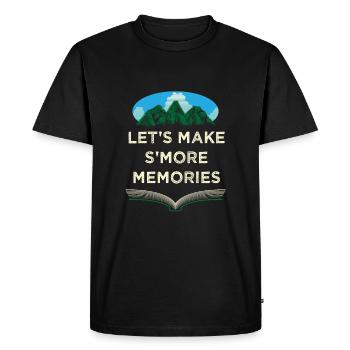 Let's Smore Memories Camping Camping Camp - Men's Premium Organic T-Shirt - black - Front - Nico (187cm)