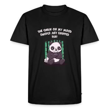 La chaîne sur mes sautes d’humeur se casse - T-shirt Premium bio Homme - noir - Devant - Nico (187cm)