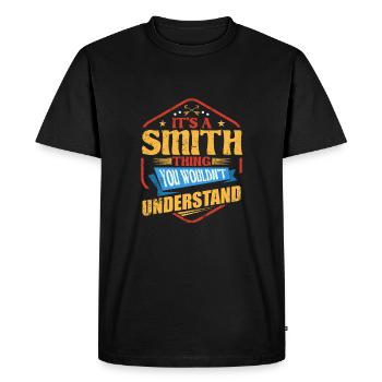 It's a Smith thing funny surname Humor Fam - Men's Premium Organic T-Shirt - black - Front - Nico (187cm)